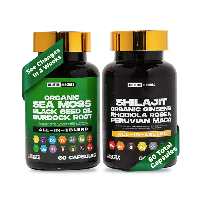 Holistic Hercules Shilajit Caps & Sea Moss Blend