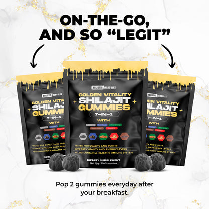 Golden Vitality Shilajit Gummies