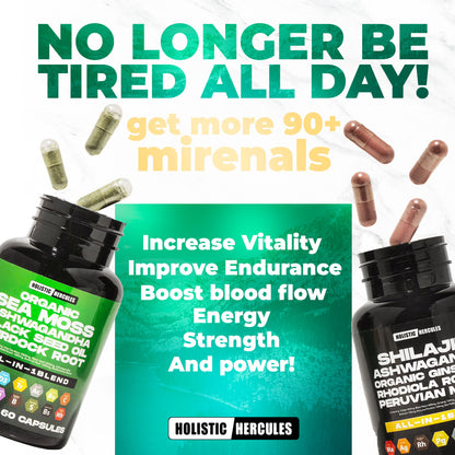 HerculesBlend™ Sea Moss & Shilajit Vitality Power Bundle