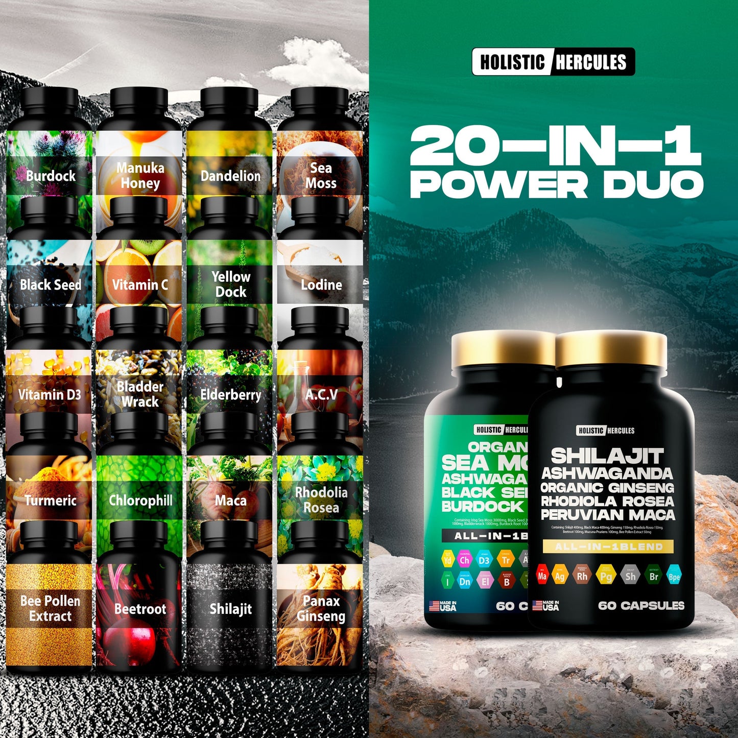 Hercules Elixer™ Bundle: 20-In-1 Performance Booster