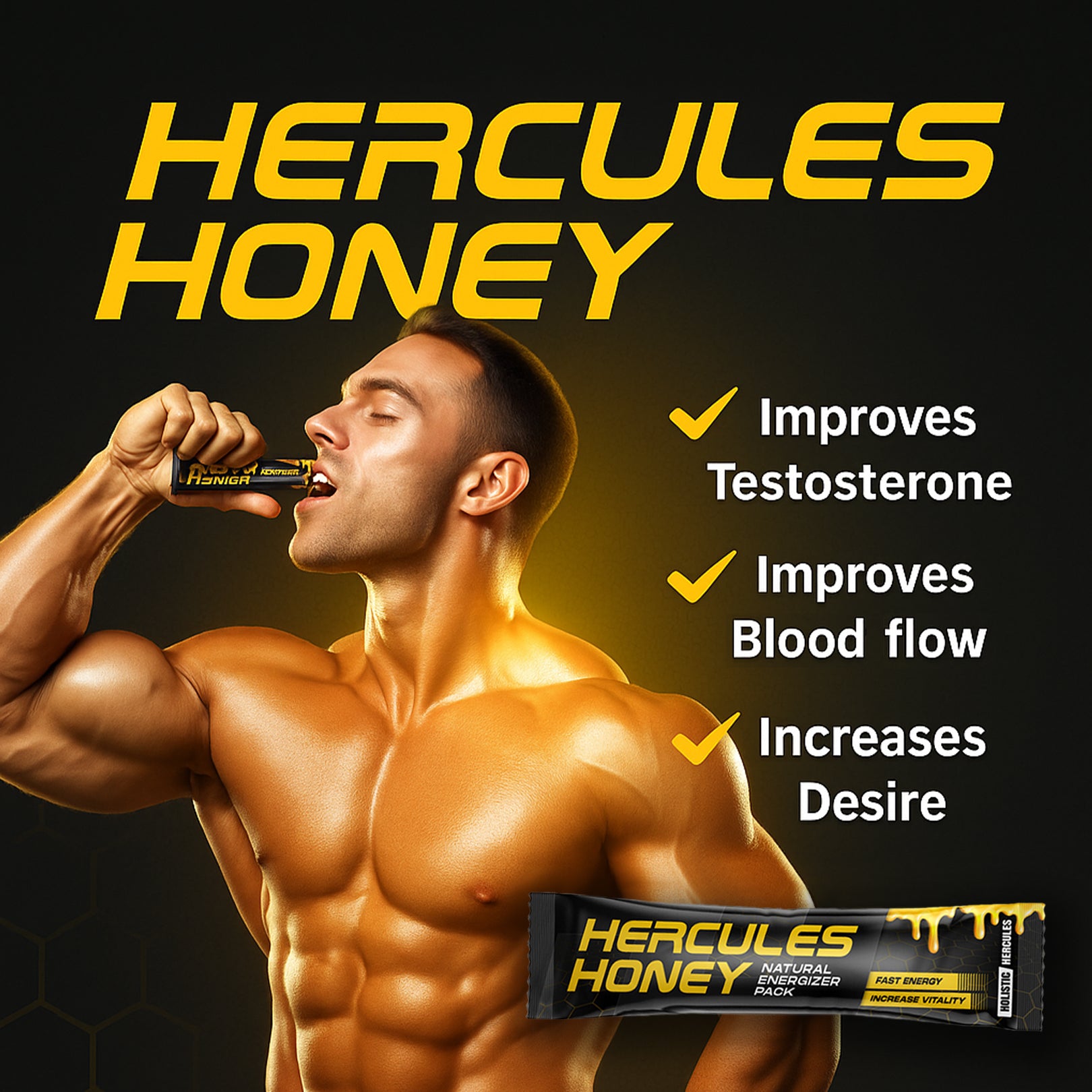 Hercules Honey Packs - 16 8G Packs Per Box
